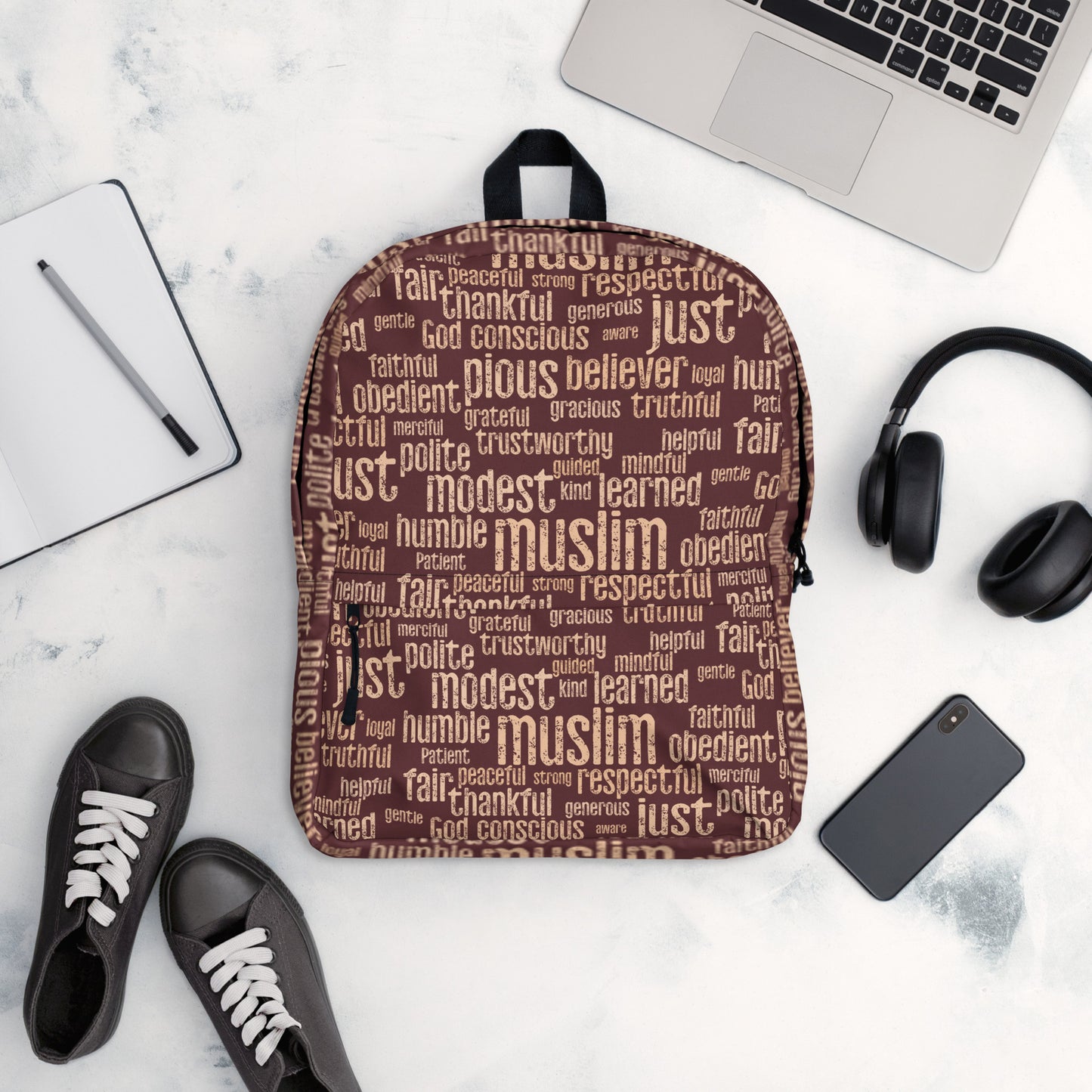 This is Muslim. Backpack in Mauve