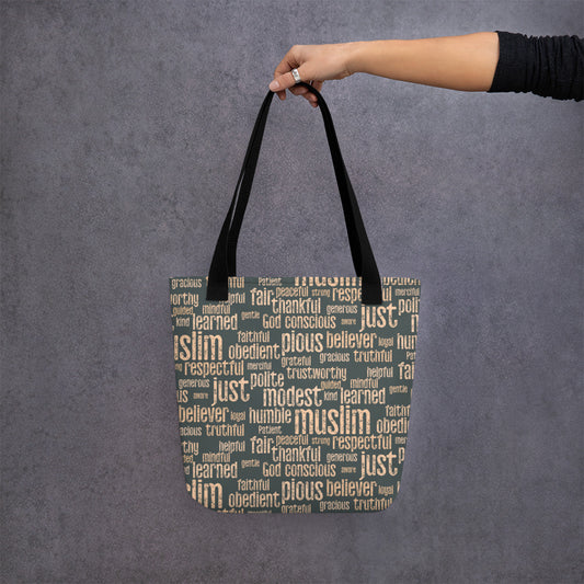 Muslim Words Tote bag